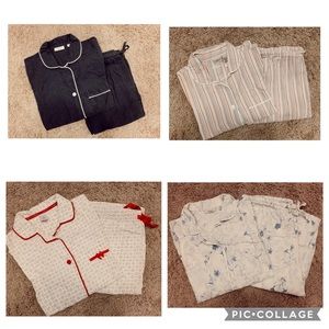 LL BEAN Flannel pajama bundle